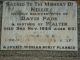 Headstone of David PARK (1885-1970) and his wife Ellen Agnes (Nellie, m.n. OLIVER, 1889-1949).