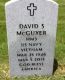 Headstone of David Stewart McGUYER (1946-2013) who served in the US Navy in the Vietnam War