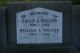 Headstone of Emily Ann WALTER (1859-1927) and her brother William Lewis WALTER (1864-1946).