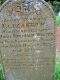 Headstone of Elizabeth WALTER (m.n. WESTAWAY, firstly ALLIN, c. 1796-1878) wife of Hugh Oxenham WALTER (1784-1837)