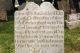 Headstone of Elizabeth GALSWORTHY (m.n. LANGMAN, Abt. 1686-1768) wife of William Galsworthy (Abt. 1686- ?).