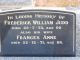 Headstone of Frederick William JUDD (1880-1973) and his wife Frances Anne (m,n. HOLMES, 1883-1971)