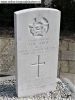 Headstone of J/24995, Flying Officer (pilot) Howard Wallace SMITH, Royal Canadian Air Force serving with 630 Squadron, RAF whose AVRO Lancaster JB672 was shot down on its way to Duisburg in Western Germany by a German night fighter near the Dutch village of Kilder killing all 7 crew. Lest We Forget.