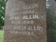 Headstone of the ALLIN siblings, John (1857-1935), Adah (1863-1949) and Mary Elizabeth (1874-1955).