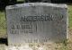 Headstone of John Delmar ANDERSON (1906-1948) and his wife Edith Alexandra (m.n. LUNNEY, 1911-1989).