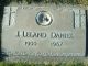 Headstone of James Leland DANIEL (1900-1967).