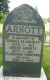 Headstone of Jesse R. ARNOTT (1877-1961) and his wife Florence May (m.n. OSBORNE, 1888-1948)
