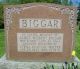 Headstone of James Wilbert BIGGAR (1891-1965) and his wife Verna Roscene (m.n. WALTER, 1893-1979).