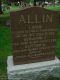 Headstone remembering the sacrifice of Lorne William John ALLIN (1896-1917) who died serving his country during WWI. Lest We Forget. Also remembered on this headstone are his brothers Benjamin V. ALLIN (c. 1901-1918) and Clifford M. ALLIN (1907-1925).