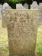 Headstone of Mary DUNN (m.n. WALTER, 1813-1847) and her son Elijah DUNN (c. 1839-1847).