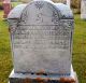 Headstone of Marvin GRILLS (c. 1832-1913) and his wife Mary Grace (m.n. HOBBS, 1847-1910).