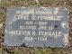 Headstone of Mervin Ray PENHALE (1914-1994) and his wife Ethel Gladys (m.n. HINBEST, 1916-1976).