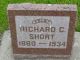 Headstone of Richard Ching SHORT (1860-1934.