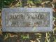 Headstone of Samuel WALTERS (1845-1933) husband of (1) Nancy Belle (m.n. SPRINGER, 1850-1875) and (2) Louisiana (Lucy) (m.n EPPERSON, 1855-1936).