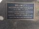 Wall marker in memory of Victor Allan Douglas WILLMOTT (1933-2010).