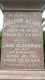 Headstone of William Brimacombe ALLIN (1827-1889) and his wife Jane (m.n. BLACKBURN, 1832-1911).