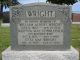 Headstone of William Albert WRIGHT (1862-1947) and his second wife Marth May (m.n. COBBLEDICK, 1874-1959)