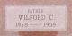 Headstone of Wilford Cameron CARPENTER (1879-1958).