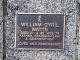 Headstone of William Cyril WATTS (1913-1993).