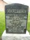 Headstone of William Robert COURTICE (1865-1933); his wife Clara Belle (m.n. LITTLEJOHNS, c. 1873-1957); their son Jabez Alwyn COURTICE (b. & d. 1909 and their daughter-in-law Phyllis J. COURTICE (m.n. ALLISON, (1918-1974) the wife of Glenn T. COURTICE